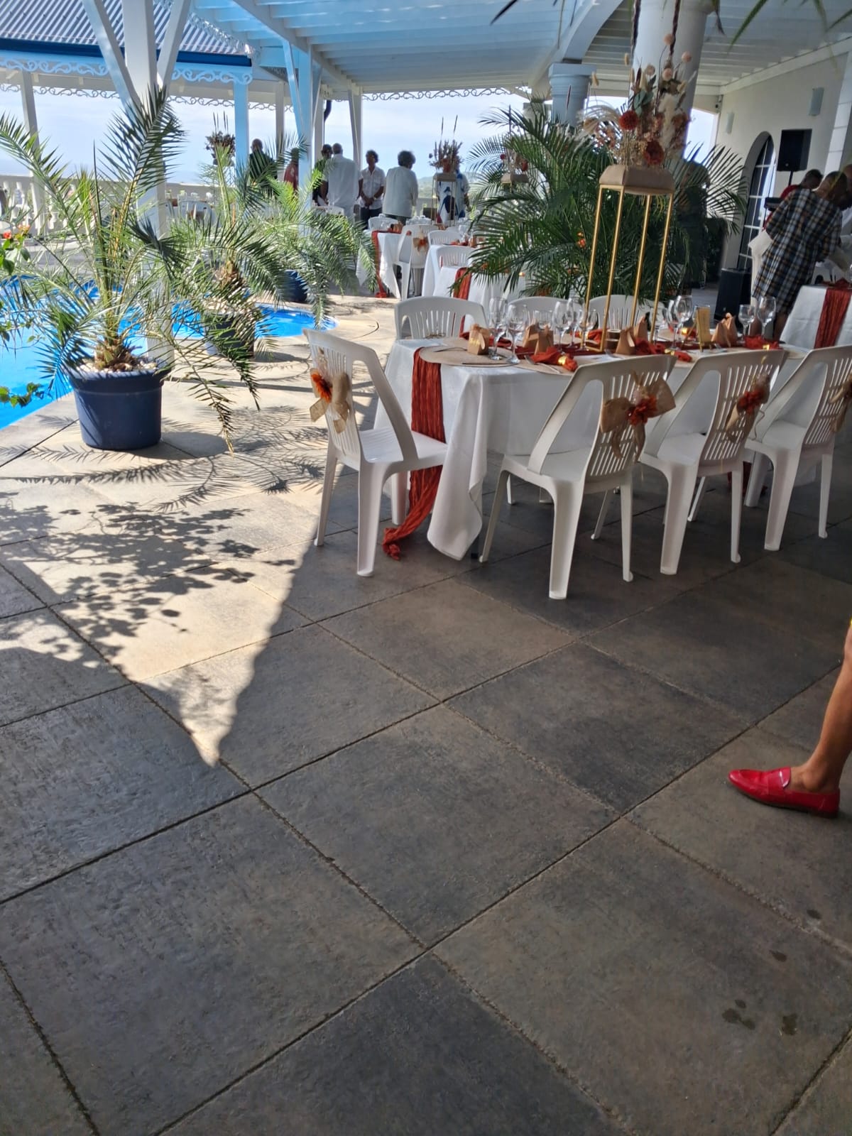 Réception événementielle vue mer en Martinique — Le Bon Appétit traiteur