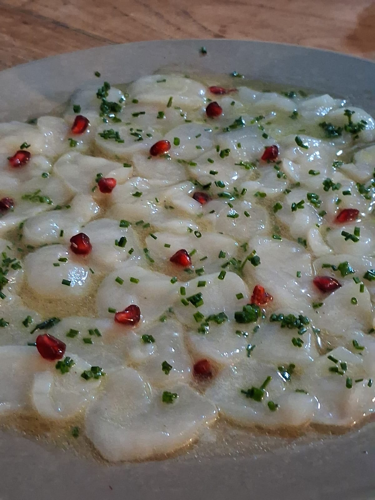 Carpaccio d'igname grenade — restaurant Fort-de-France